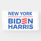 Banderoles New York pour Biden Harris (Horizontal)