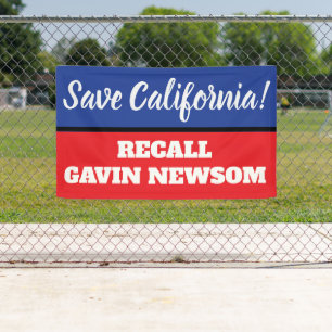 Banderoles Newsom du gouverneur de la Californie