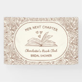 Banderoles Next Chapter Book Club Brown Bridal Shower (Horizontal)