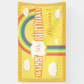 Banderoles N'importe quel âge Orange Jaune Arc-en-ciel banniè (Vertical)