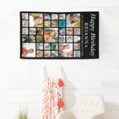 Banderoles N'Importe Quel Anniversaire 33 Photo Collage Minim (En situation)