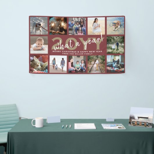 Banderoles N'Importe Quel Texte 12 Photo Noël Nouvel An Fête (Salon professionnel)