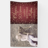 Banderoles N'IMPORTE QUELLE Oeuvre D'Anniversaire Brossé Bour (Vertical)