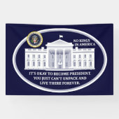Banderoles No Kings in America Banner (Horizontal)