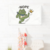 Banderoles No Kings in America Frog No Kings Democracy (En situation)