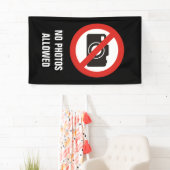 Banderoles No Photos Allowed (En situation)