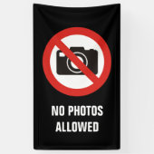 Banderoles No Photos Allowed (Vertical)