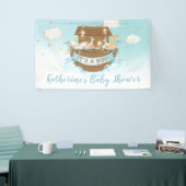 Banderoles Noah's Ark Cute Animaux Baby shower Garçon fond (Salon professionnel)