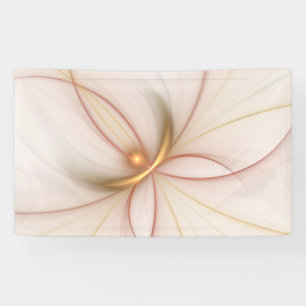 Banderoles Noble Cuivre Et Or Abstrait Art Fractal Moderne