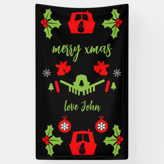 Banderoles Nocturnes du canal de Noël (Vertical)