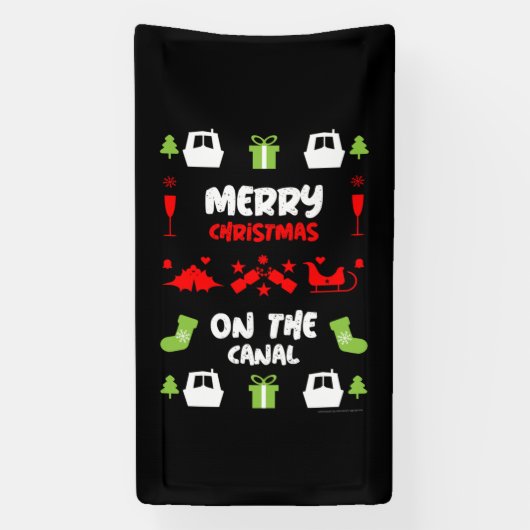 Banderoles Nocturnes du canal de Noël (Verticale)