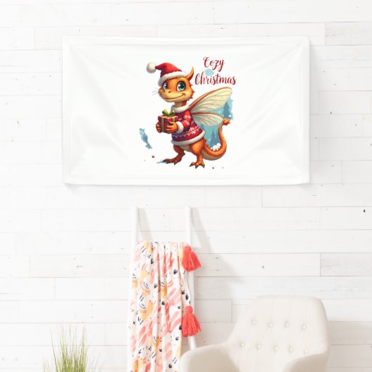 Banderoles Noël des libellules confortables (En situation)