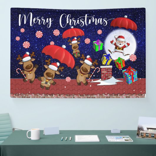 Banderoles Noël en intérieur ou en extérieur (Salon professionnel)