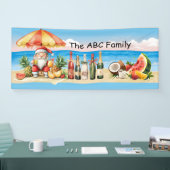 Banderoles Noël en juillet avec SANTA CLAUS (Salon professionnel)