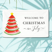 Banderoles Noël en Juillet Pastèque
