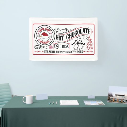 Banderoles Noël Festif au chocolat chaud (Salon professionnel)