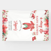 Banderoles Noël Joyeux petit Baby shower Affiche de bienvenue (Horizontal)