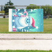 Banderoles Noël mignon/yeti d'hiver (Insitu)