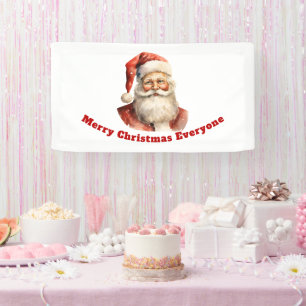 Banderoles Noël rétro Père Noël Joyeux Noël