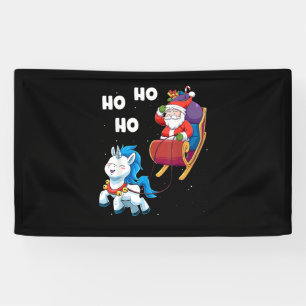 Banderoles Noël Unicorne Chemise magique Noël Père Noël S