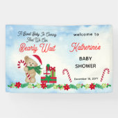 Banderoles Noël Vacances Garçon ours Baby shower d'attente pr (Horizontal)