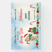 Banderoles Noël Vacances Garçon ours Baby shower d'attente pr (Verticale)