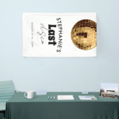 Banderoles Noir et Blanc avec Or Dernière Disco d'Enterrement (Salon professionnel)