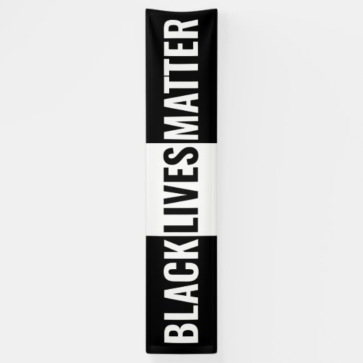 Banderoles Noir et blanc Gras Noir Vie Matière (Vertical)