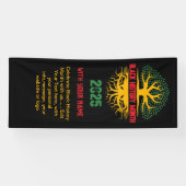 Banderoles NOIR HISTORIQUE MOIS Bienvenue Conférence (Horizontal)