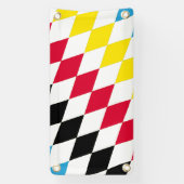 Banderoles Noir rouge jaune Bavaria Motif Drapeau Diamant (Verticale)