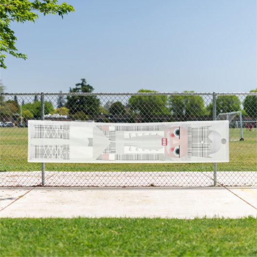 Banderoles Noisette de Noël gris (En situation)