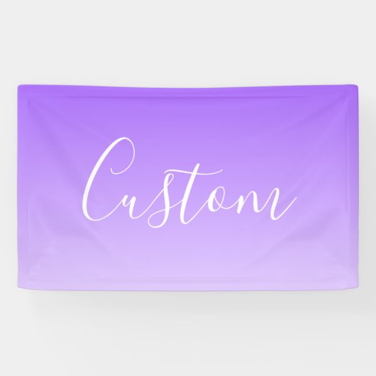 Banderoles Nom de script cursif & ombre violet clair modifiab (Horizontal)