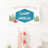 Banderoles Nom du camp personnalisé unique Anniversaire Fête  (En situation)