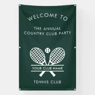 Banderoles Nom du Country Club Événements d'équipe de tennis