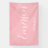 Banderoles Nom et date du bébé (Verticale)