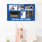 Banderoles Nom fait sur commande d'équipe de collage de photo (En situation)