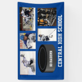 Banderoles Nom fait sur commande d'équipe de collage de photo (Vertical)