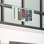 Banderoles Nom personnalisé et camping de couleur (Bâtiment extérieur)