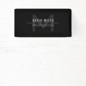 Banderoles Nom professionnel moderne Dark Grey (Insitu)