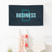 Banderoles Nom simple en gras personnalisable en monogramme (En situation)
