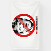 Banderoles Non mon président - Anti-Atout (Vertical)