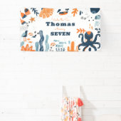 Banderoles Nordic Under the Sea anniversaire de enfant (Insitu)