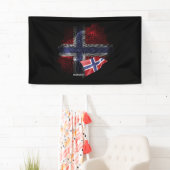 Banderoles Norway flag (En situation)