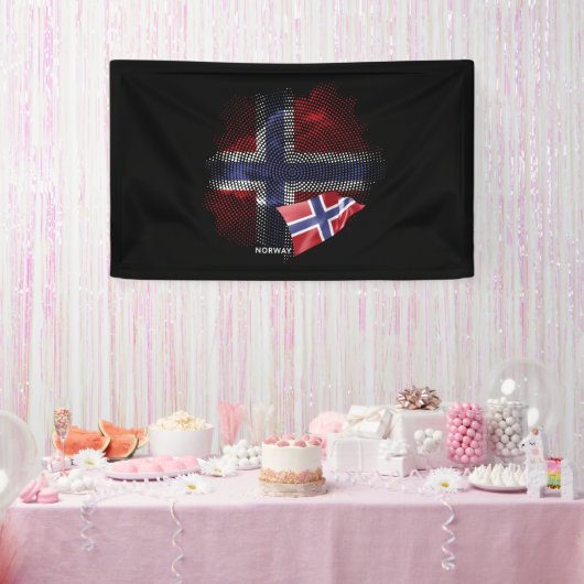 Banderoles Norway flag (Fête)