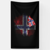 Banderoles Norway flag (Vertical)
