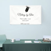 Banderoles Notaire public Agent de signature de prêt ajouter  (Salon professionnel)