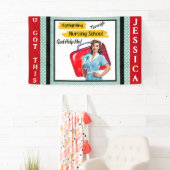 Banderoles Notes de soins infirmiers rétro Pinup_ (En situation)