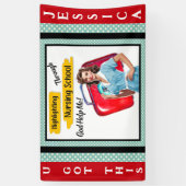 Banderoles Notes de soins infirmiers rétro Pinup_ (Vertical)