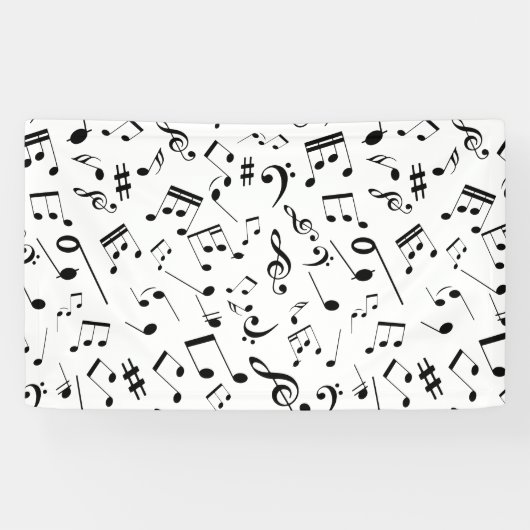 Banderoles Notes musicales 3 (Horizontal)