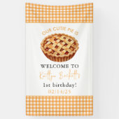 Banderoles Notre Cutie Pie 1ère fête d'anniversaire (Vertical)